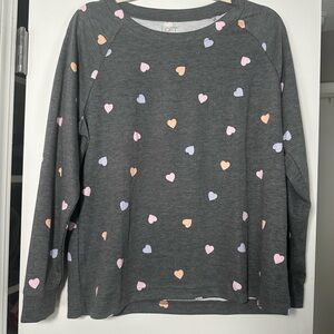 LOFT long sleeve with heart pattern - M